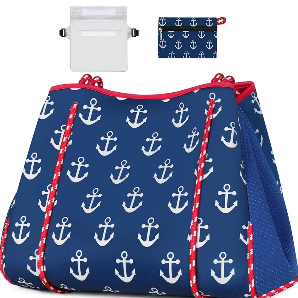 Neoprene large beach bag